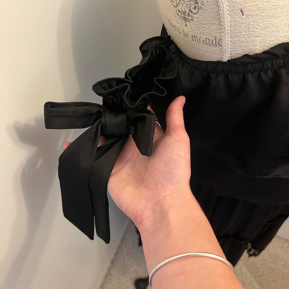 MISA Los Angeles Off-The-Shoulder High Low Dress - Picture 9 of 9